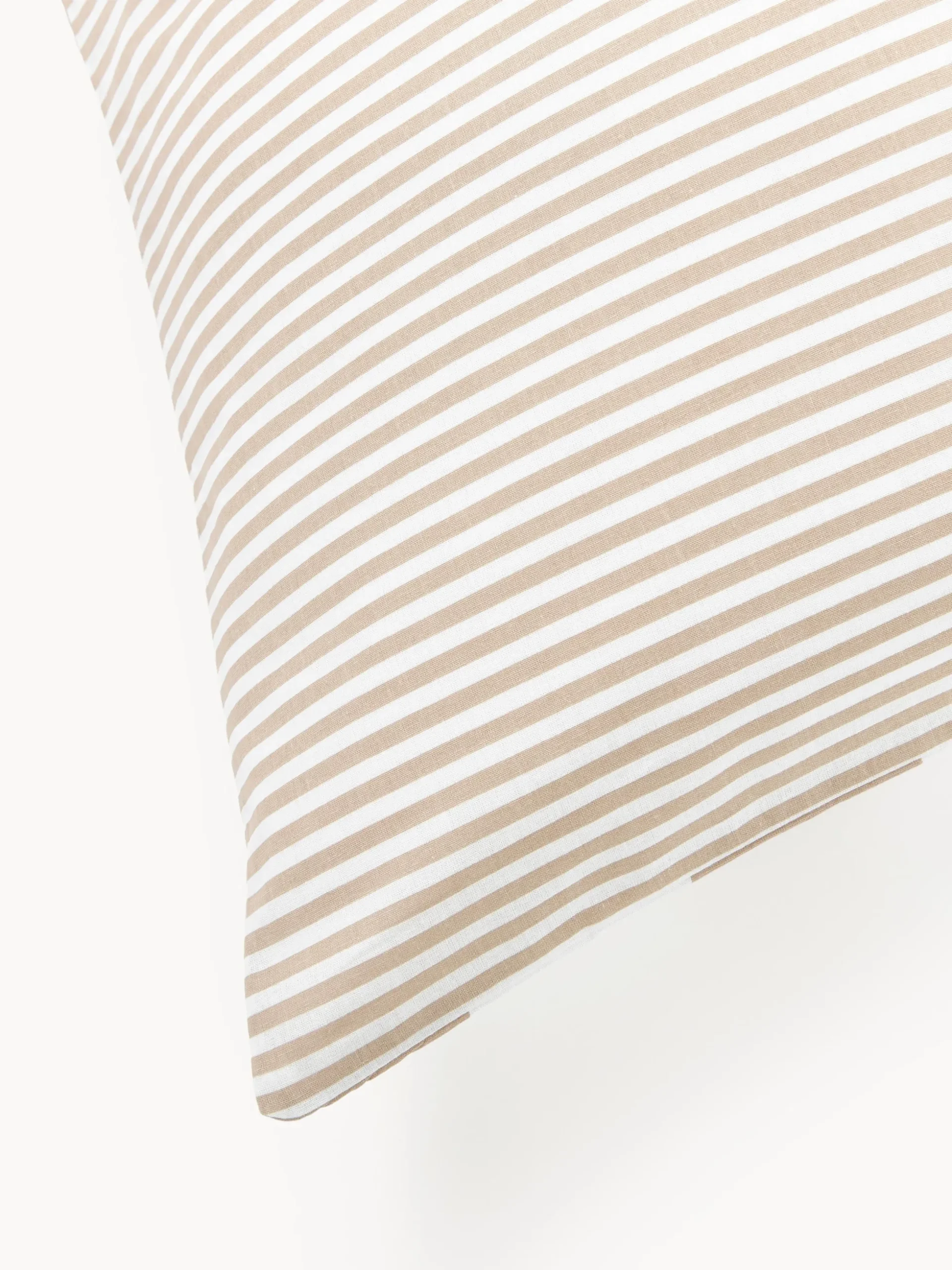 Federa reversibile in cotone a righe Lorena