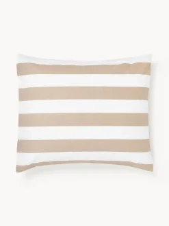 Federa reversibile in cotone a righe Lorena