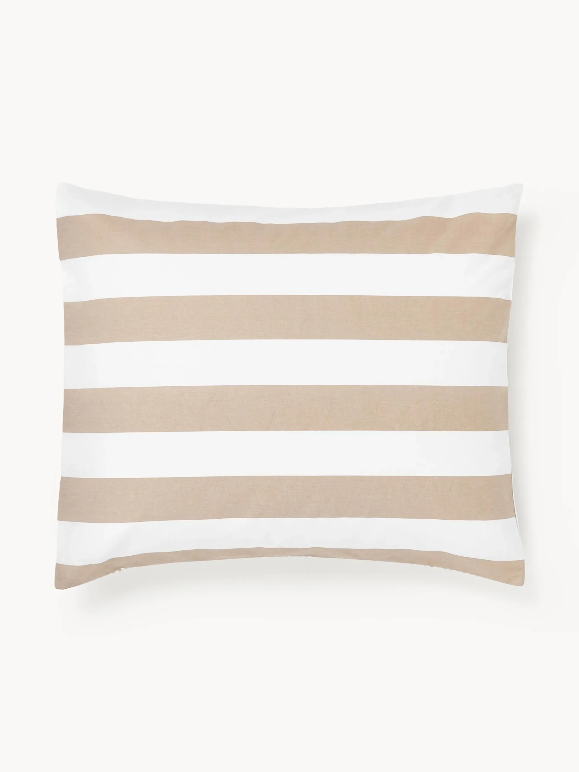 Federa reversibile in cotone a righe Lorena