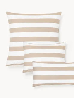 Federa reversibile in cotone a righe Lorena