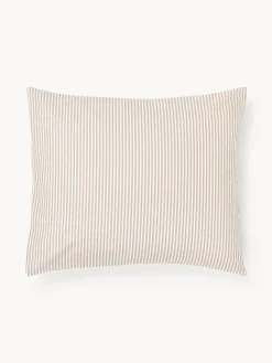 Federa reversibile in cotone a righe Lorena