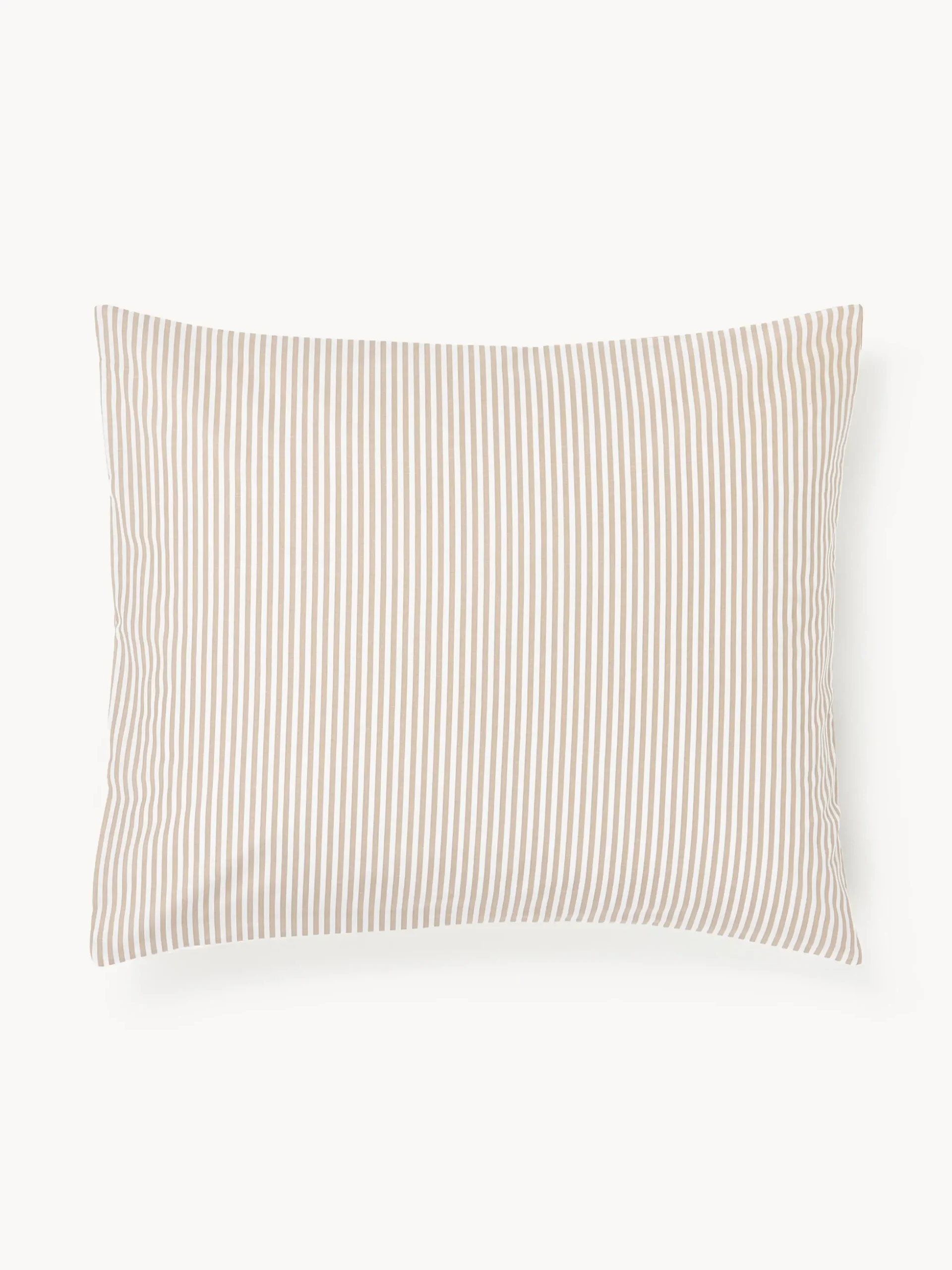 Federa reversibile in cotone a righe Lorena