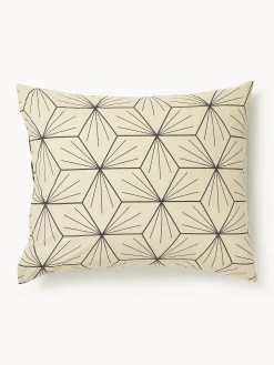 Federa reversibile in cotone con stampa geometrica Ilda