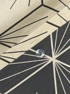 Federa reversibile in cotone con stampa geometrica Ilda
