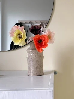 Fiore artificiale fatto a mano Poppy