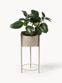 Fioriera in metallo Taru, alt. 65 cm