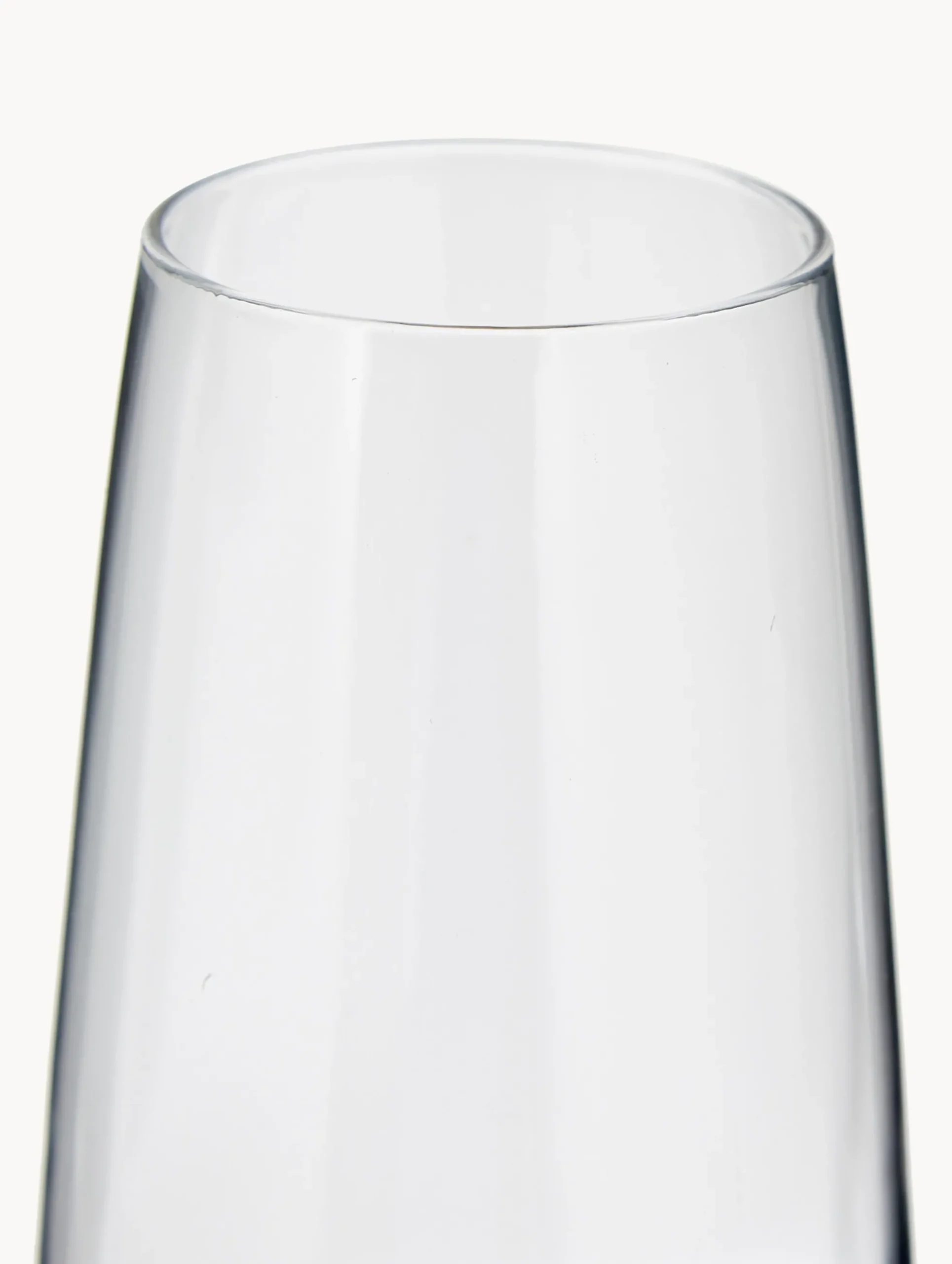 Flute champagne in vetro soffiato con sfumatura Smoke 4 pz