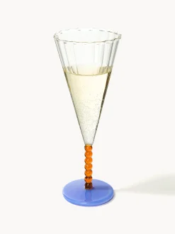 Flute da champagne fatti a mano Perle 2 pz