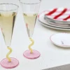 Flute da champagne fatti a mano Curve 2 pz