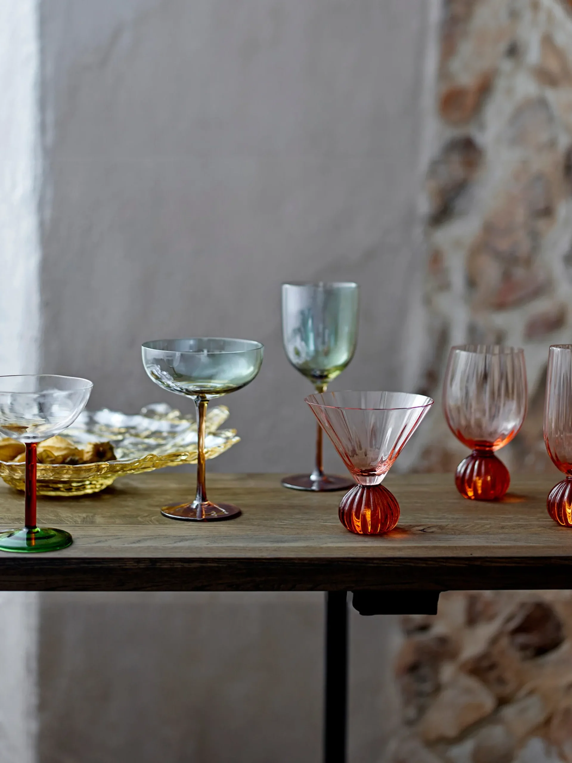 Flute da champagne in vetro soffiato Taurin