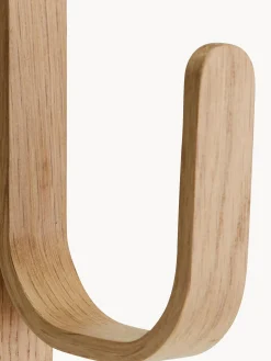 Gancio appendiabiti in legno di quercia Woody