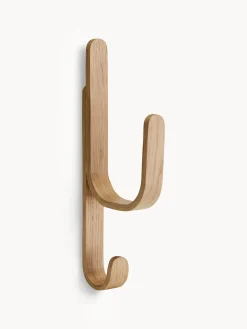 Gancio appendiabiti in legno di quercia Woody