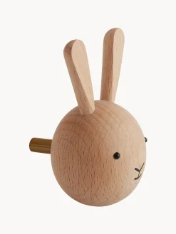 Gancio appendiabiti da parete in legno di faggio Rabbit
