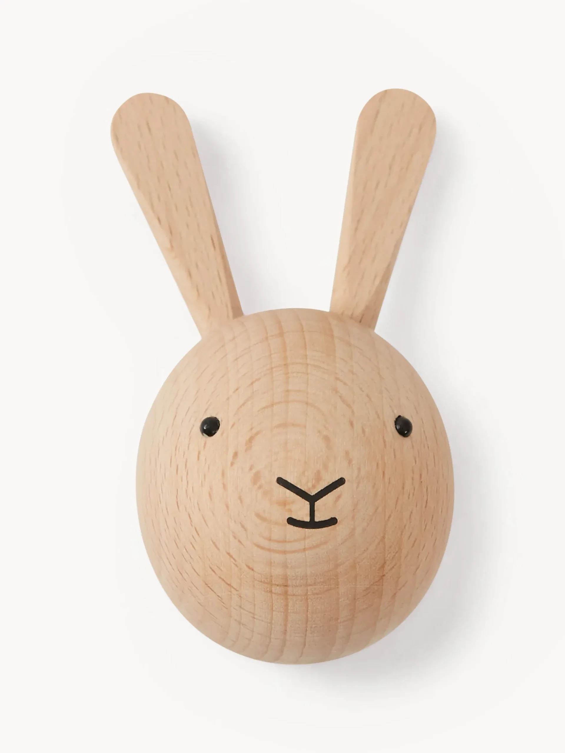 Gancio appendiabiti da parete in legno di faggio Rabbit