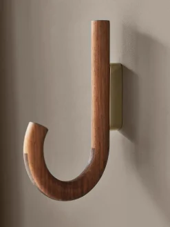 Gancio da parete in legno di noce Umbrella, in diverse dimensioni