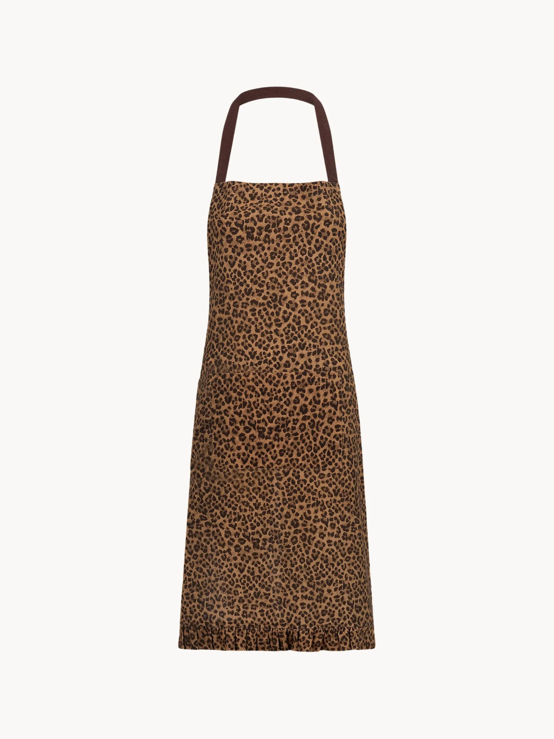 Grembiule in cotone Leopard