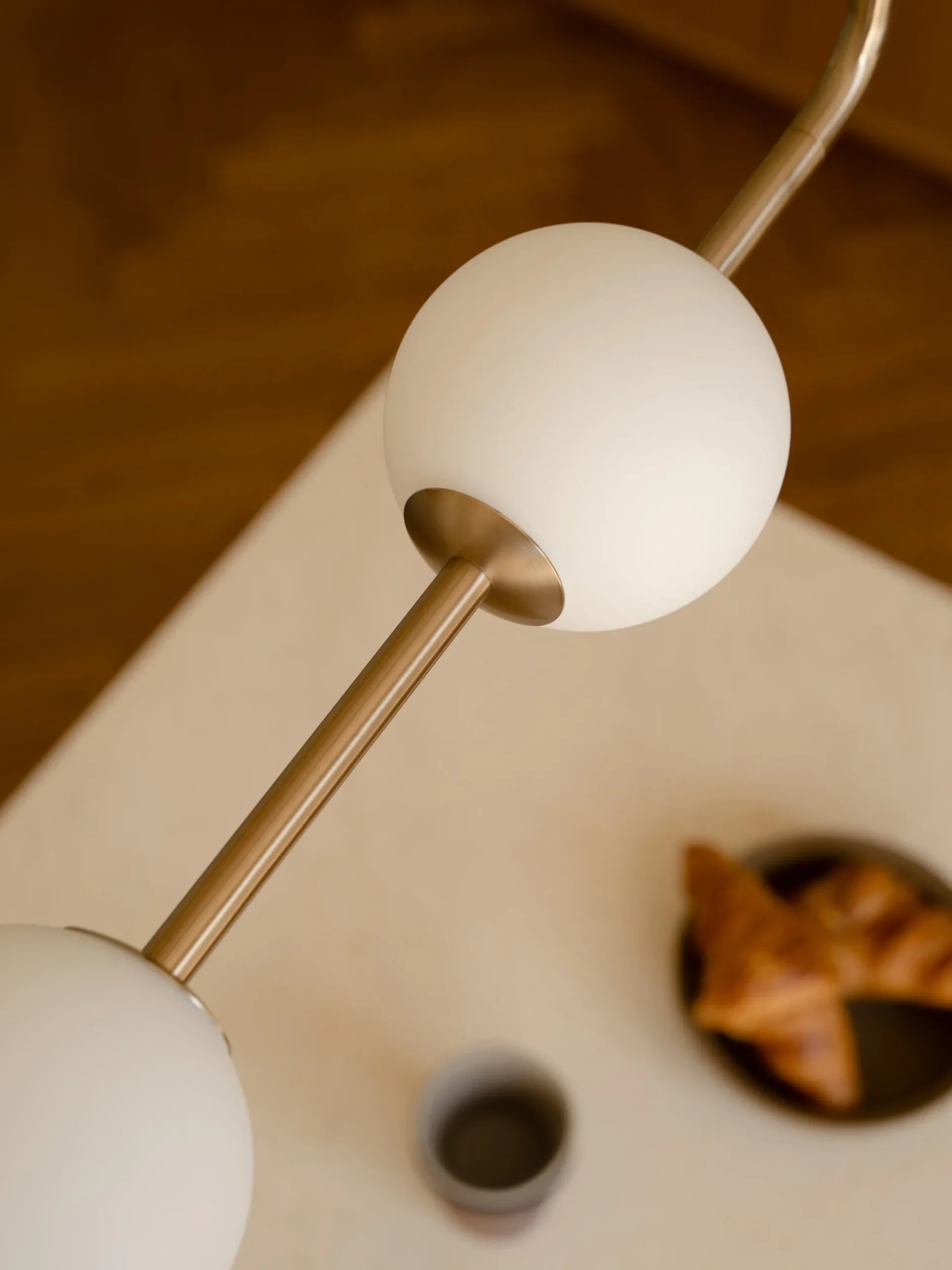 Lampada a sospensione a LED in vetro soffiato Audrey Linear