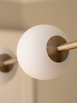 Lampada a sospensione a LED in vetro soffiato Audrey Linear