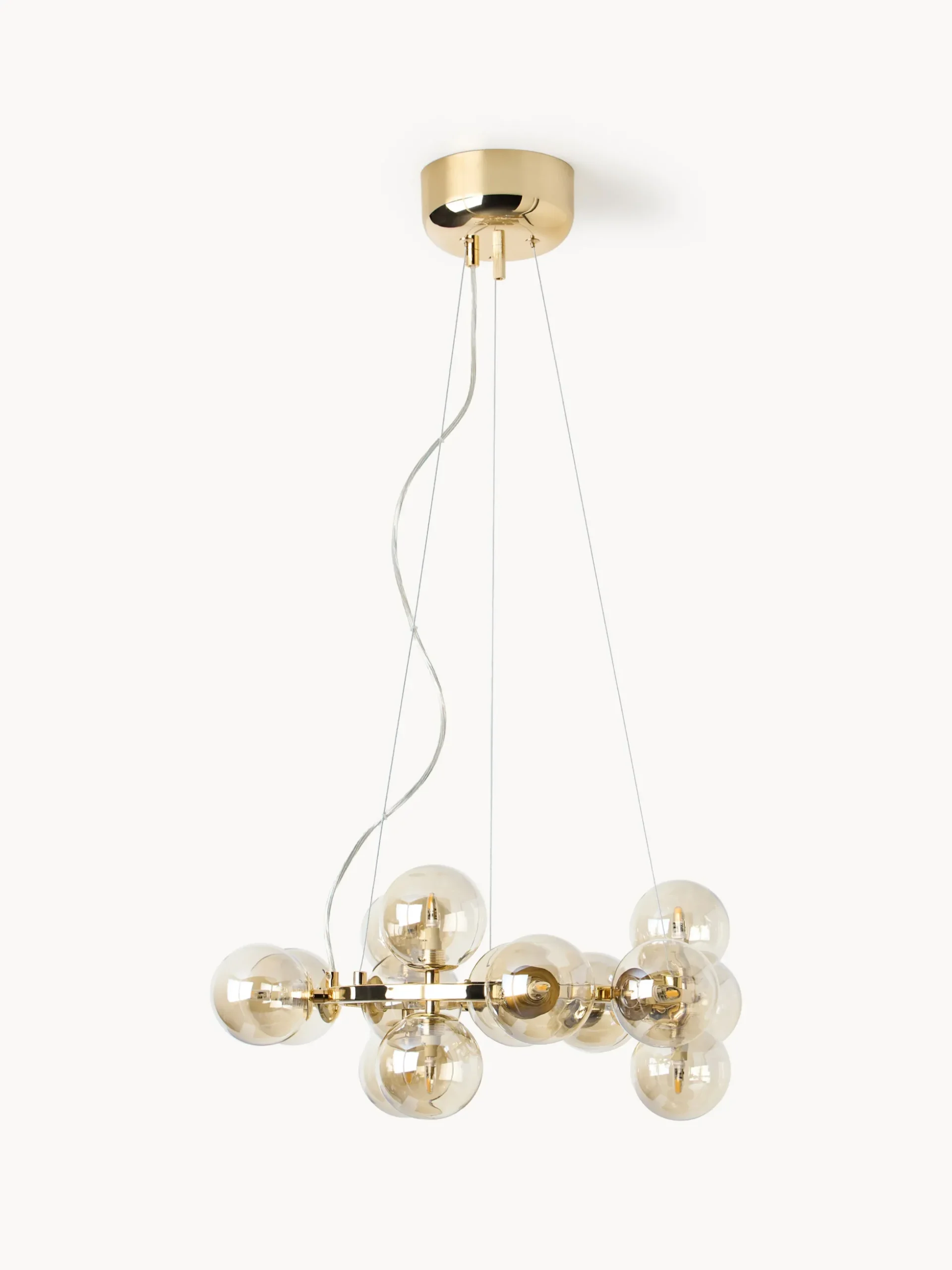 Lampada a sospensione a LED in vetro soffiato Splendor