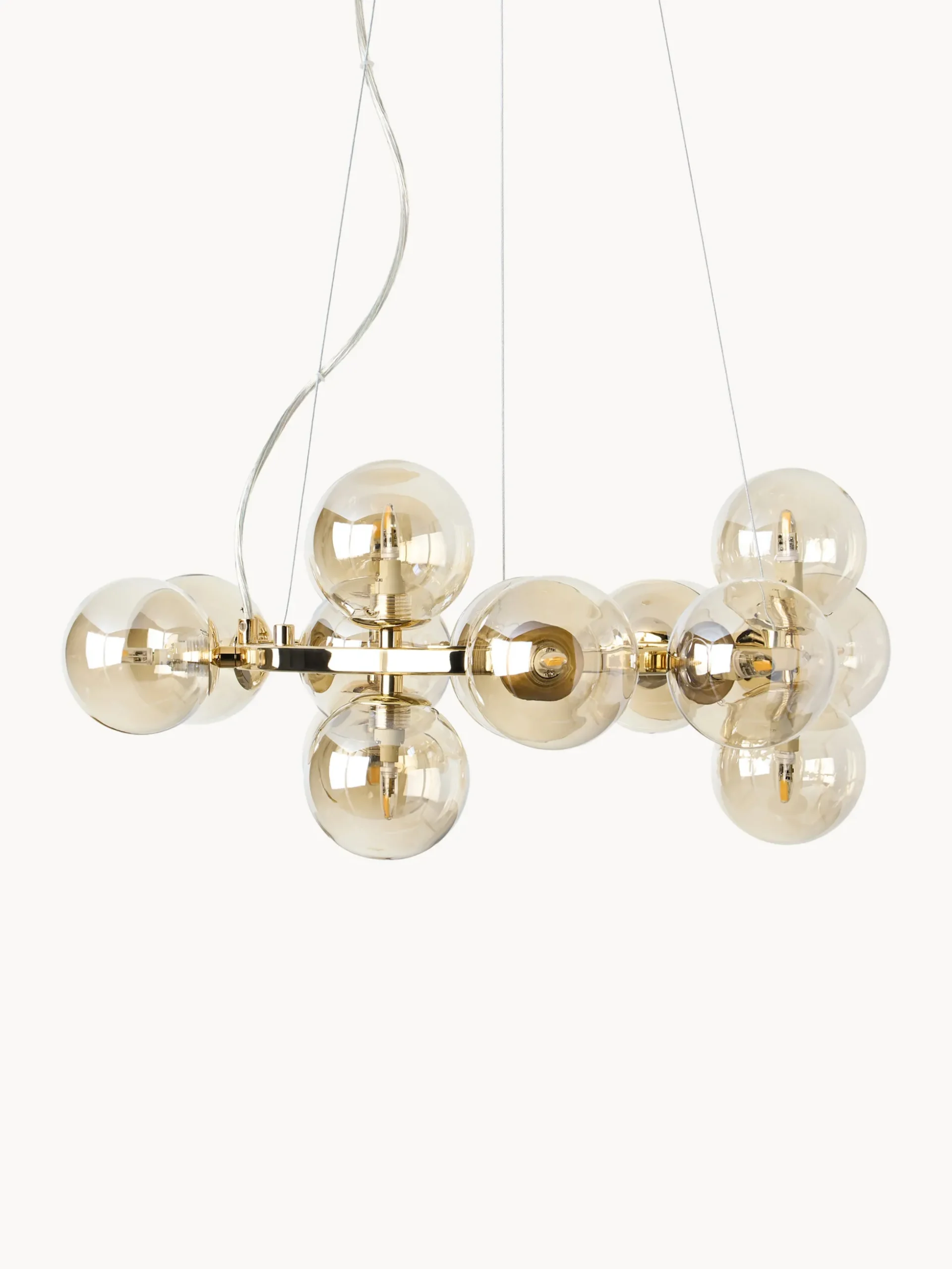 Lampada a sospensione a LED in vetro soffiato Splendor