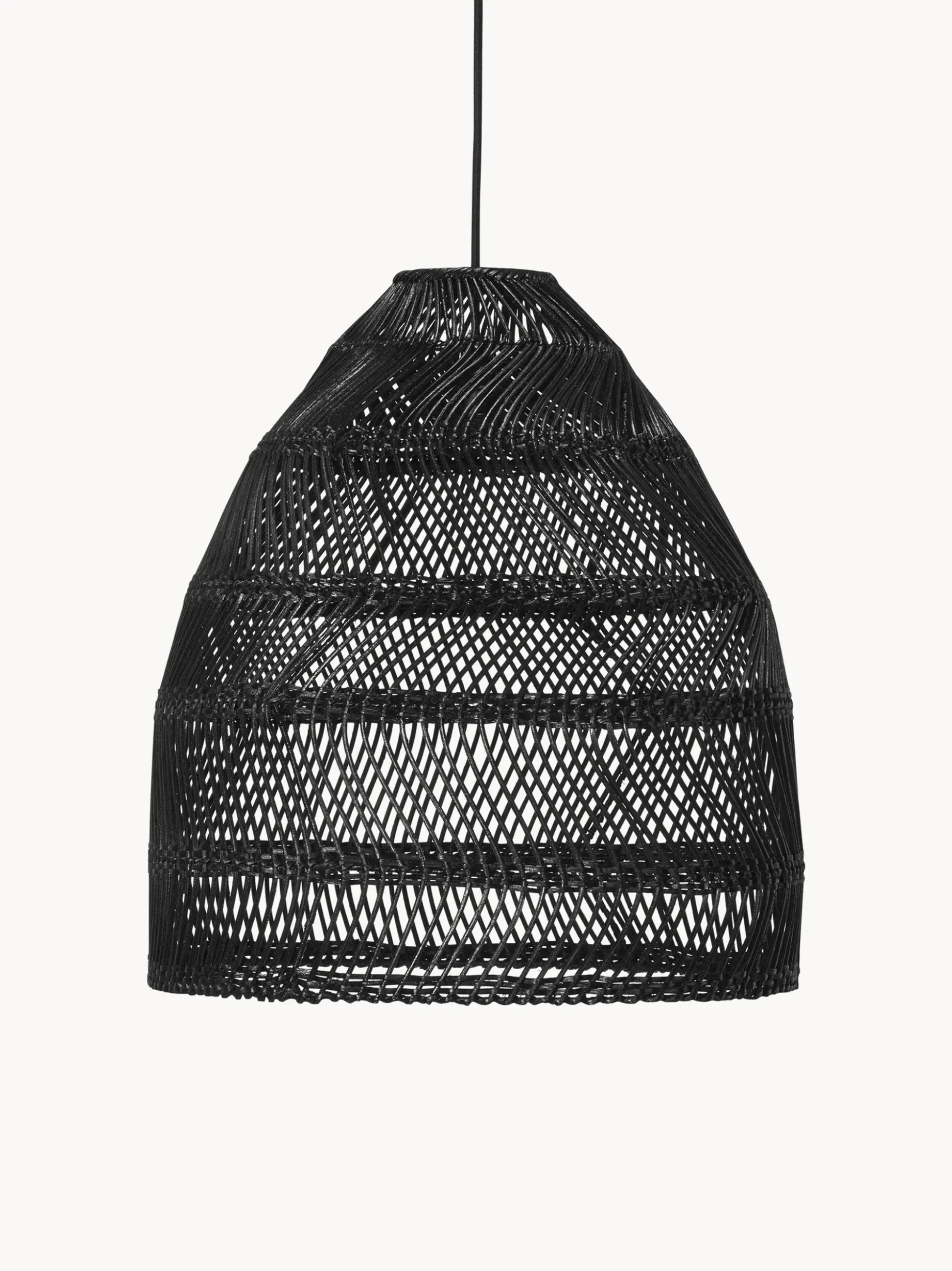 Lampada a sospensione da esterno in rattan Maja, varie misure