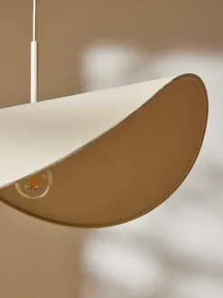 Lampada a sospensione di design in lino Kenzie