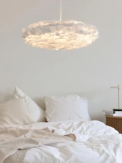 Lampada a sospensione grande in piume Eos Esther, varie misure