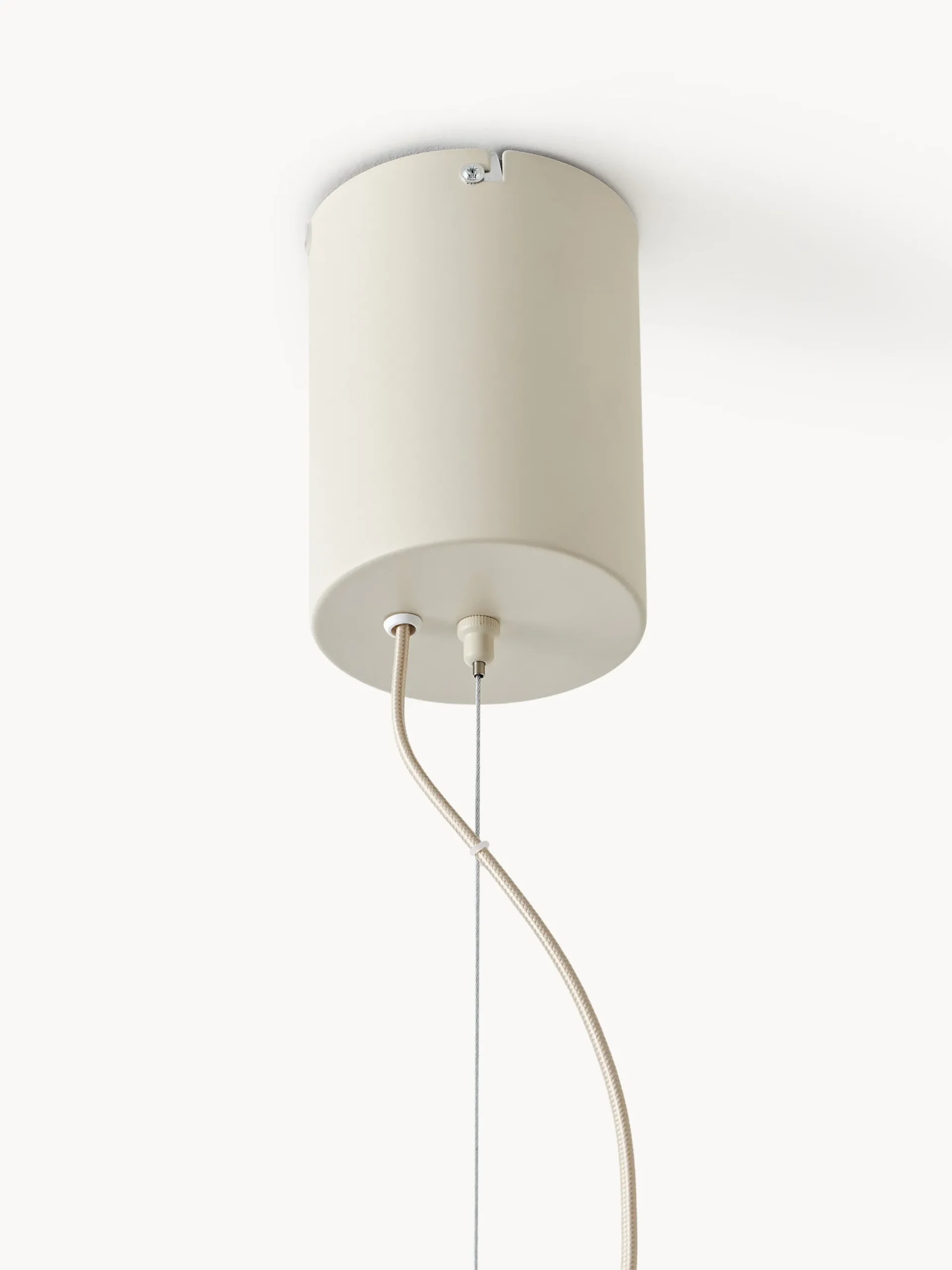 Lampada a sospensione grande in lino Lace