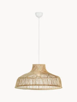 Lampada a sospensione grande in rattan Braid