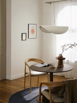 Lampada a sospensione grande di design in lino Kenzie
