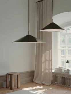 Lampada a sospensione grande portatile Brolly, Ø 70 cm