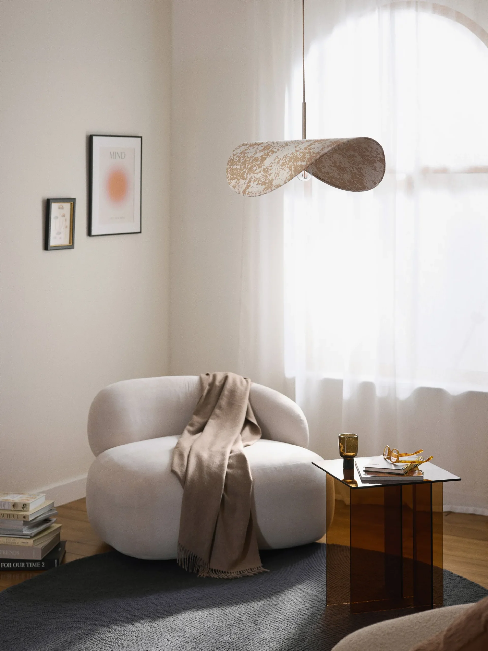 Lampada a sospensione grande di design Kenzie