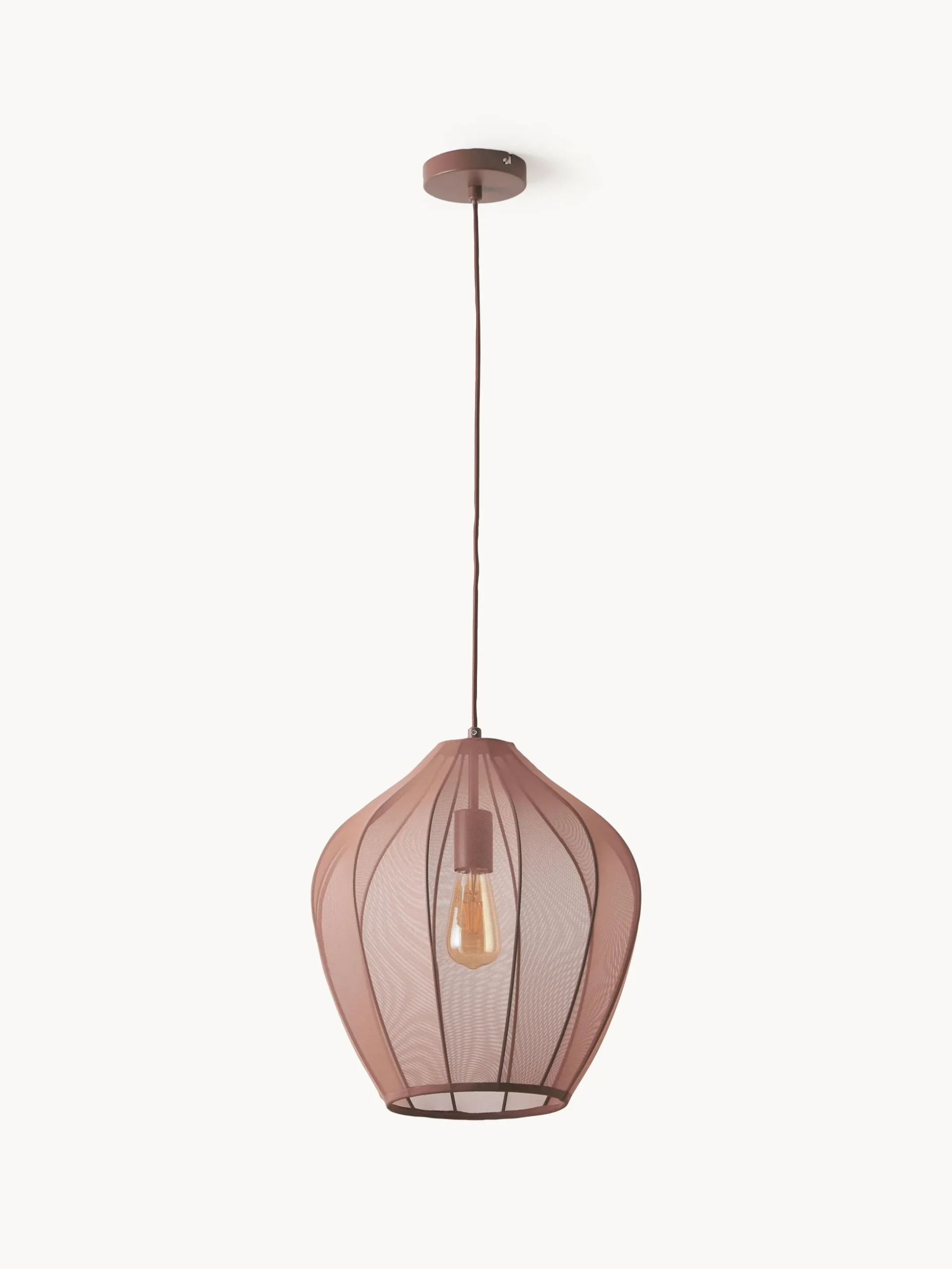 Lampada a sospensione in tessuto a rete Beau