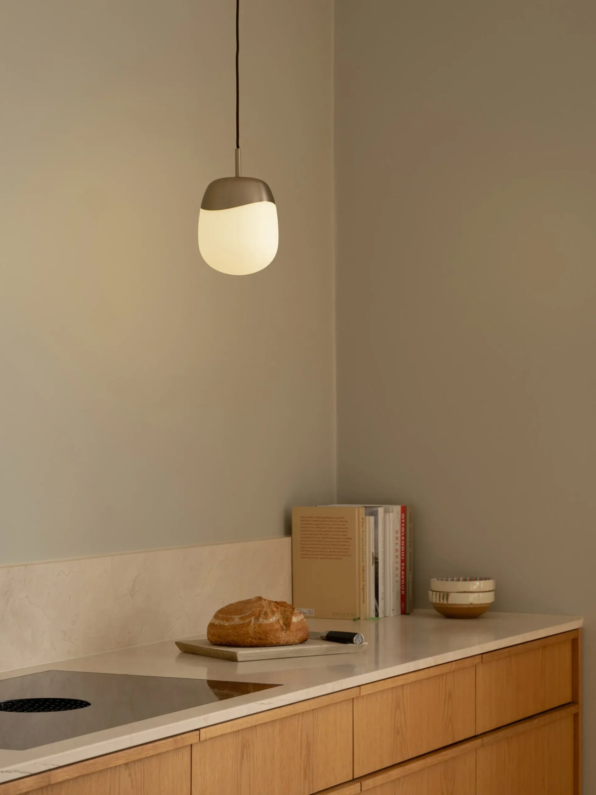 Lampada a sospensione in vetro soffiato Spring