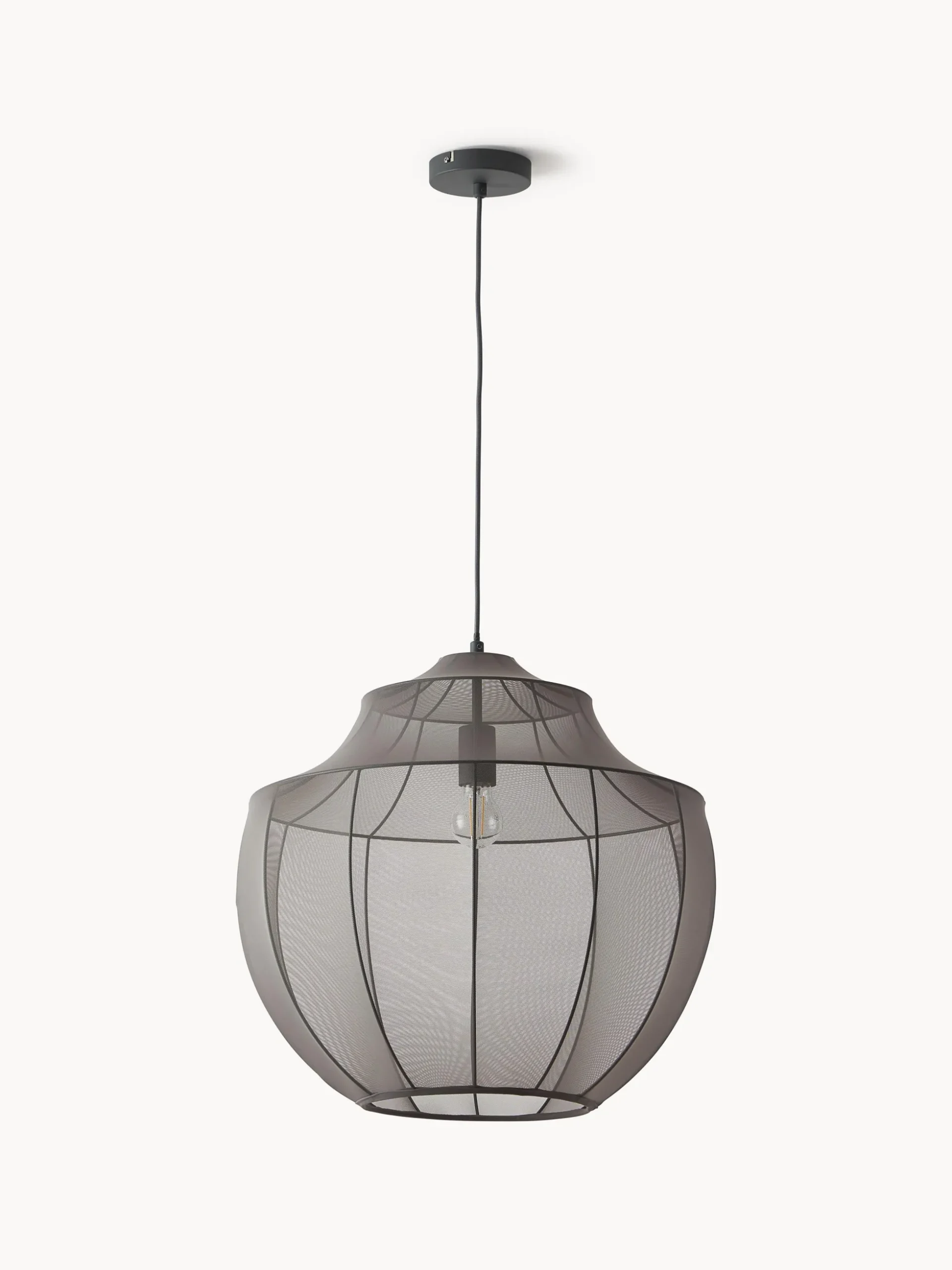 Lampada a sospensione in tessuto intrecciato Beau