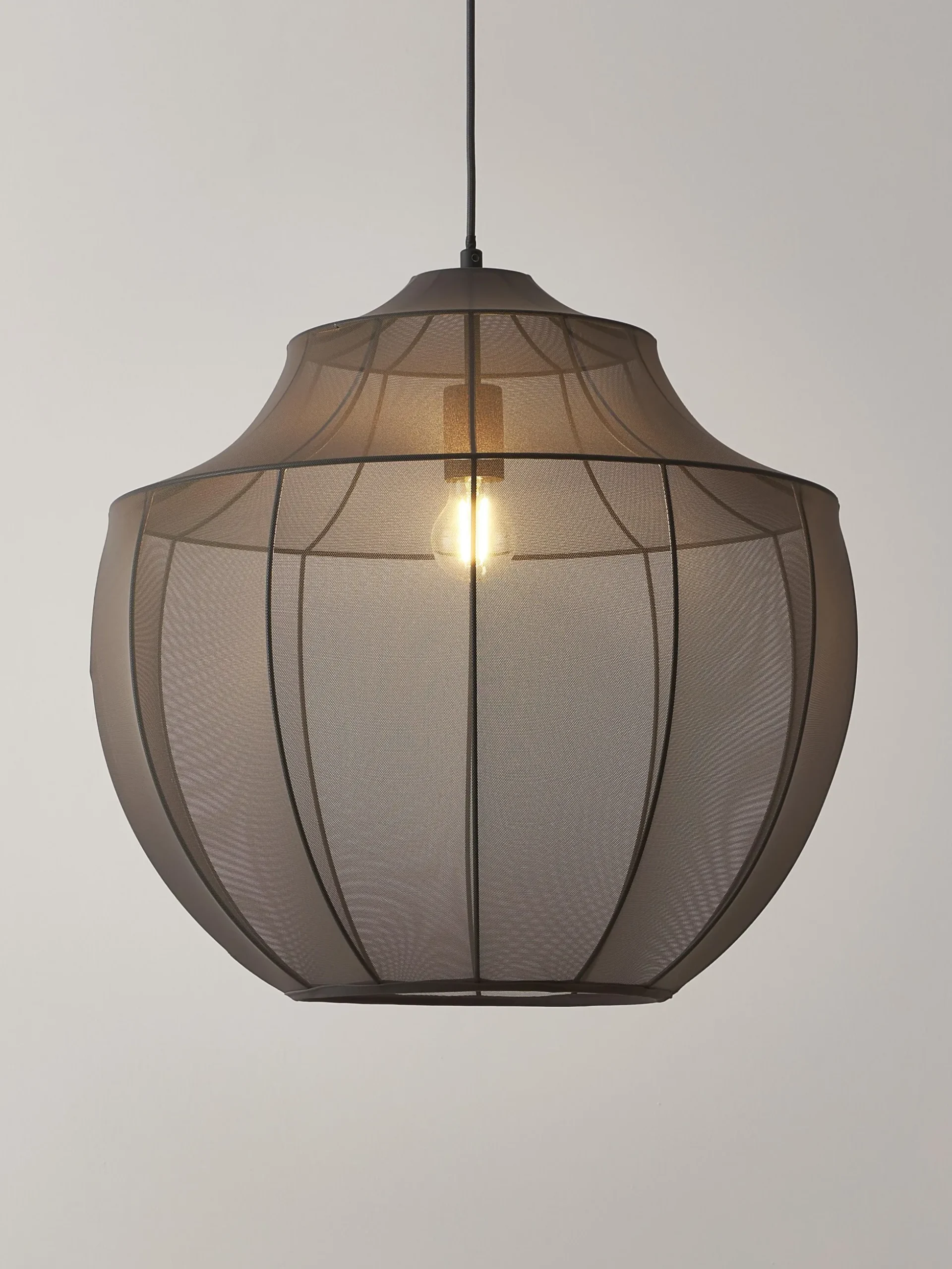 Lampada a sospensione in tessuto intrecciato Beau