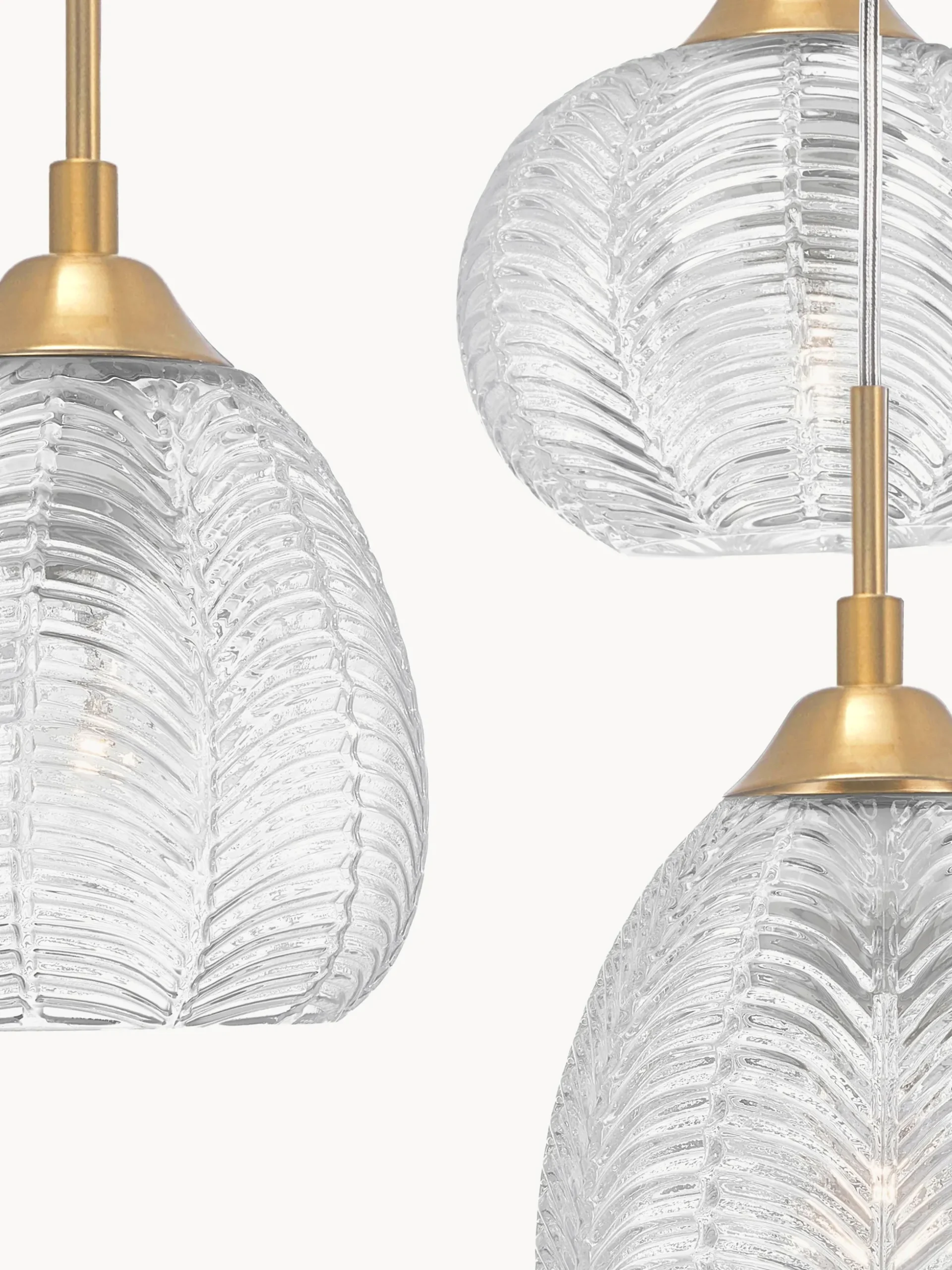 Lampada a sospensione in vetro smerigliato Vario