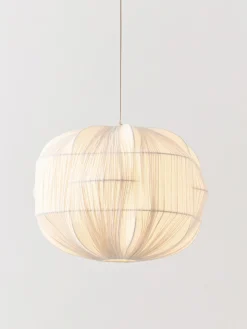 Lampada a sospensione in lino Aroa