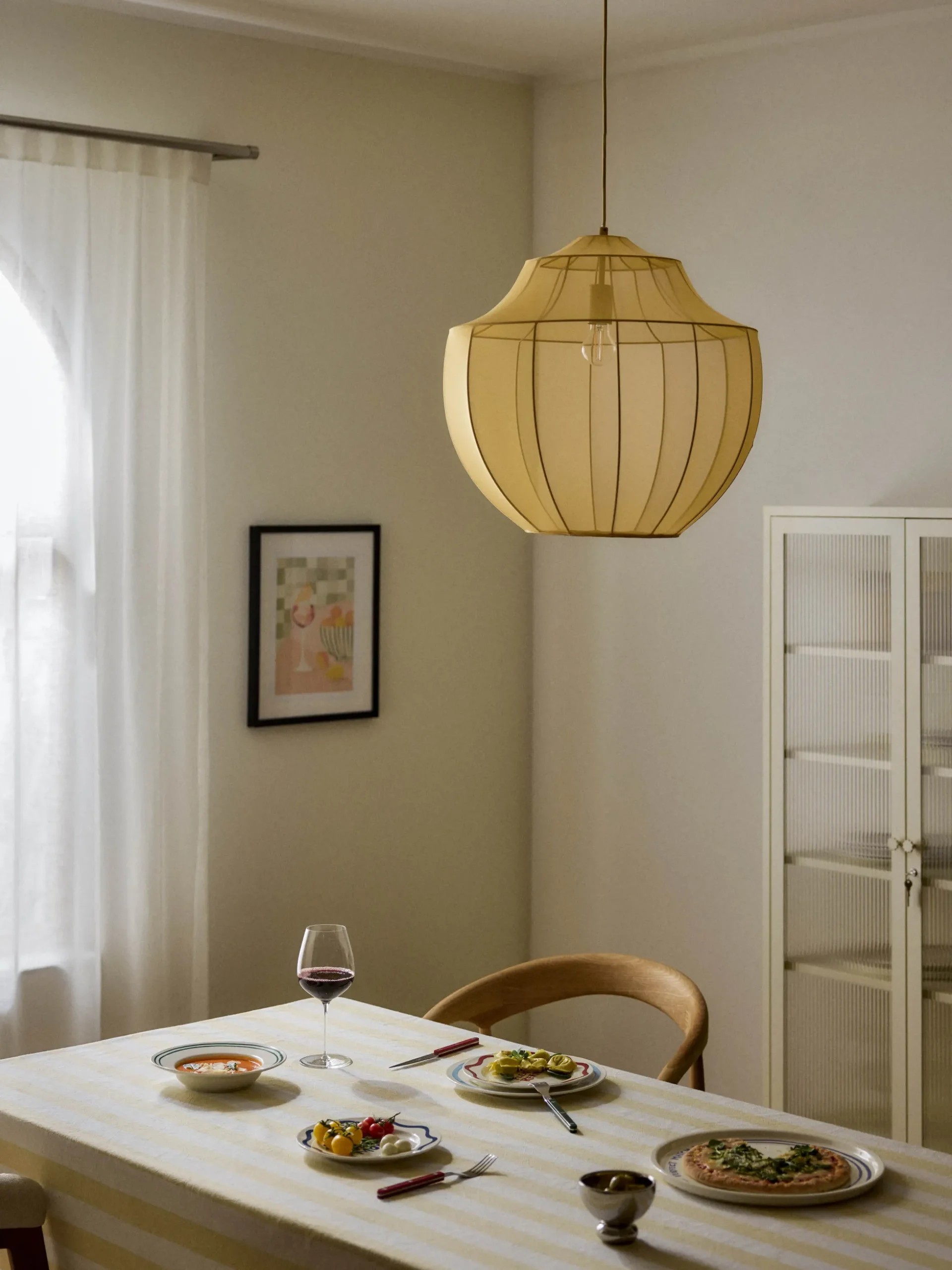 Lampada a sospensione in rete Beau