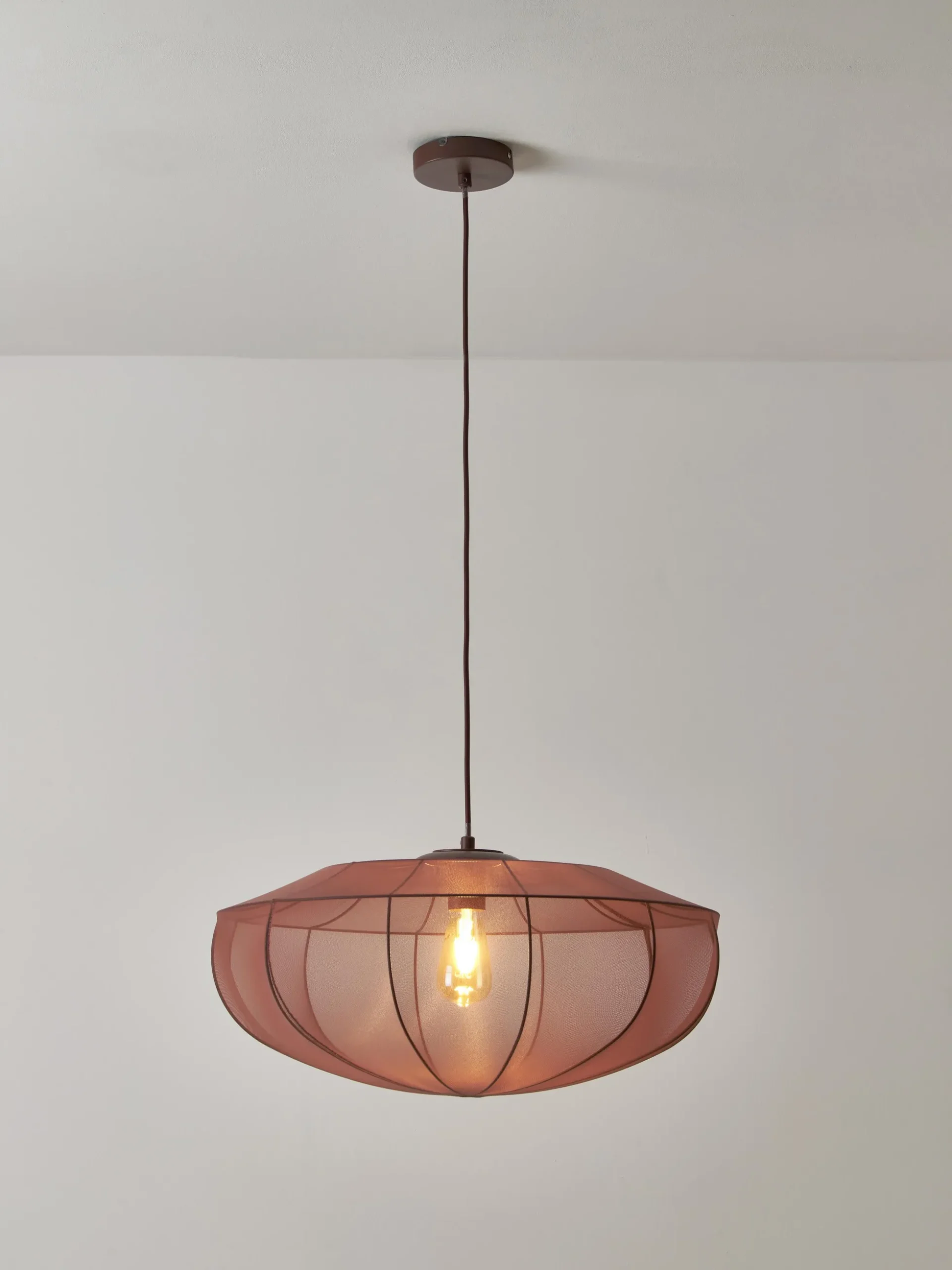 Lampada a sospensione in tessuto a rete Beau