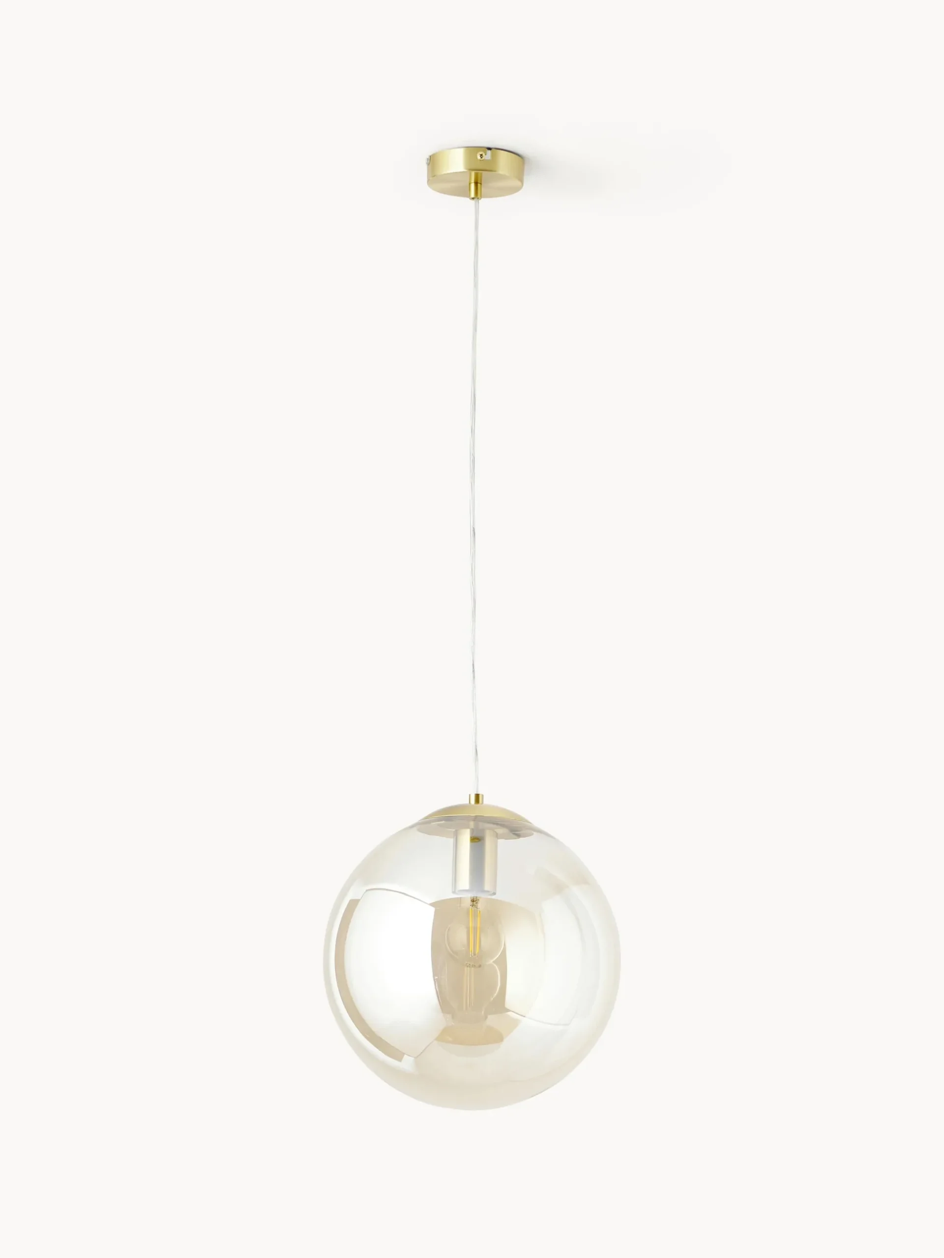 Lampada a sospensione in vetro Bao