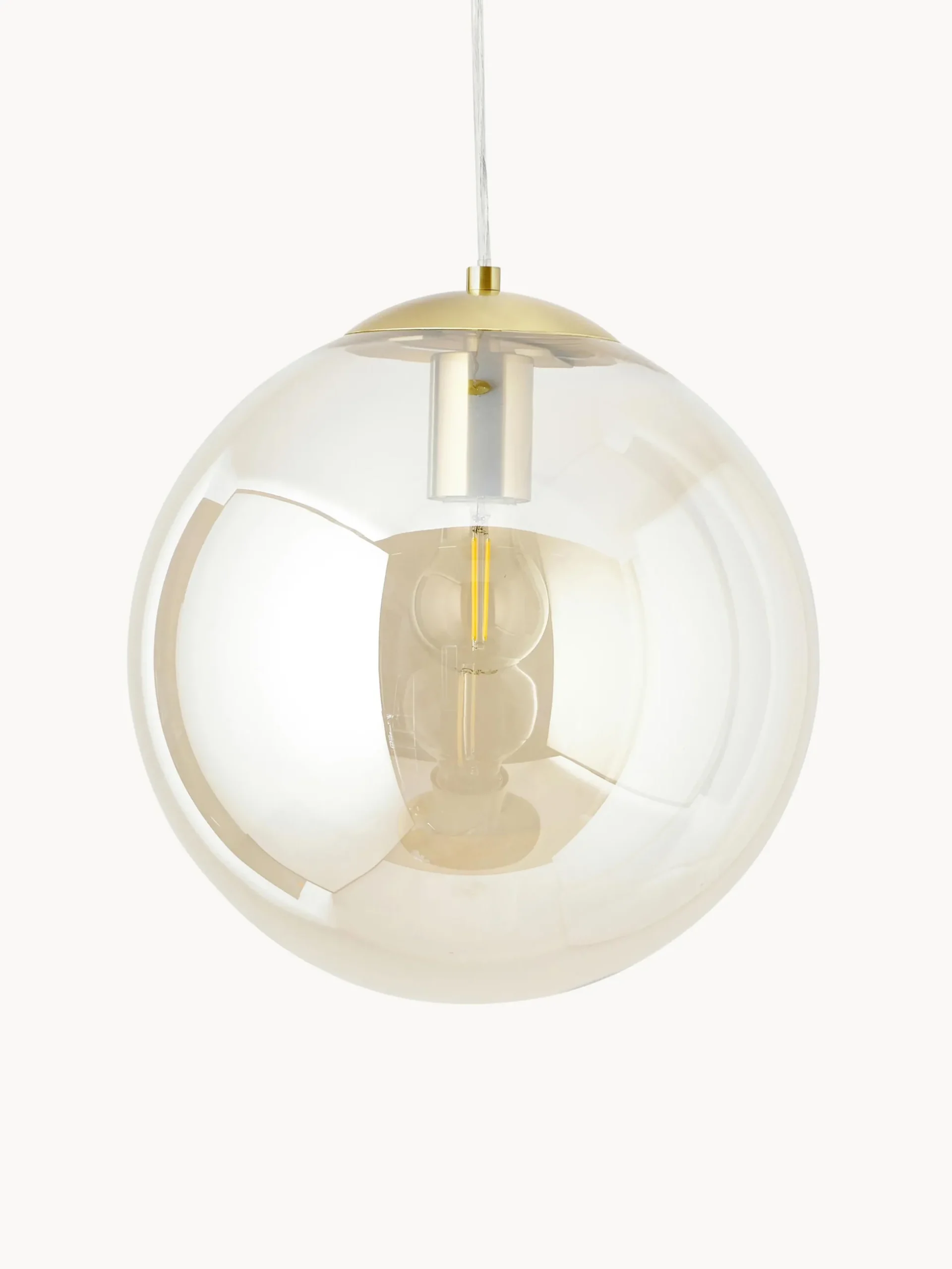 Lampada a sospensione in vetro Bao