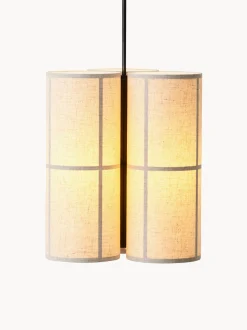 Lampada a sospensione in lino artigianale Hashira