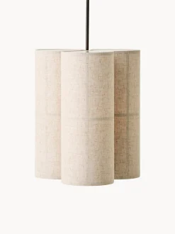 Lampada a sospensione in lino artigianale Hashira