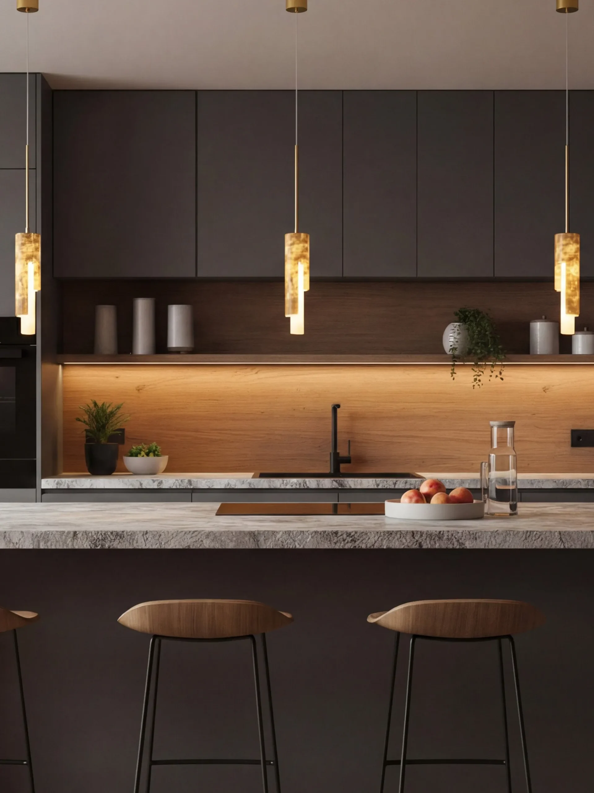 Lampada a sospensione piccola a LED con luce regolabile Maris