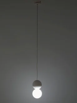 Lampada a sospensione piccola in vetro e cemento Zero