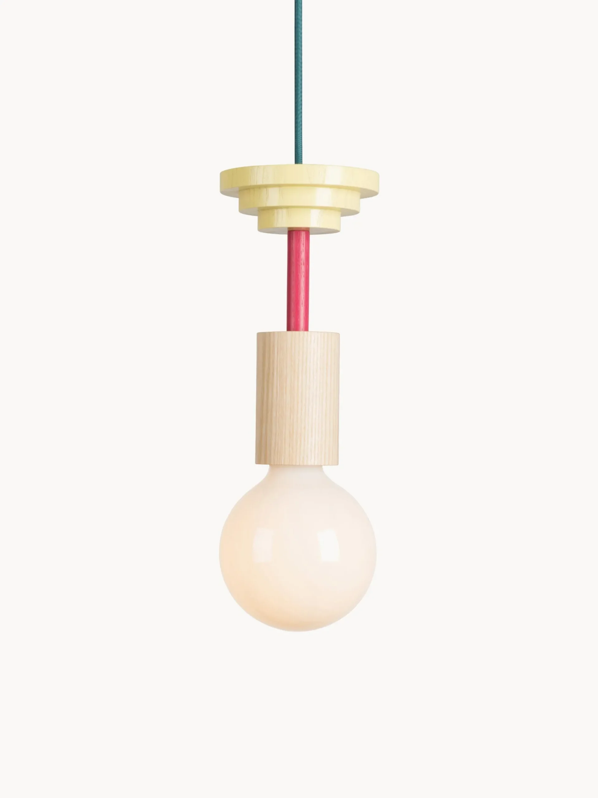 Lampada a sospensione piccola con luce regolabile fatta a mano Junit