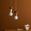 Lampada a sospensione piccola con luce regolabile fatta a mano Junit