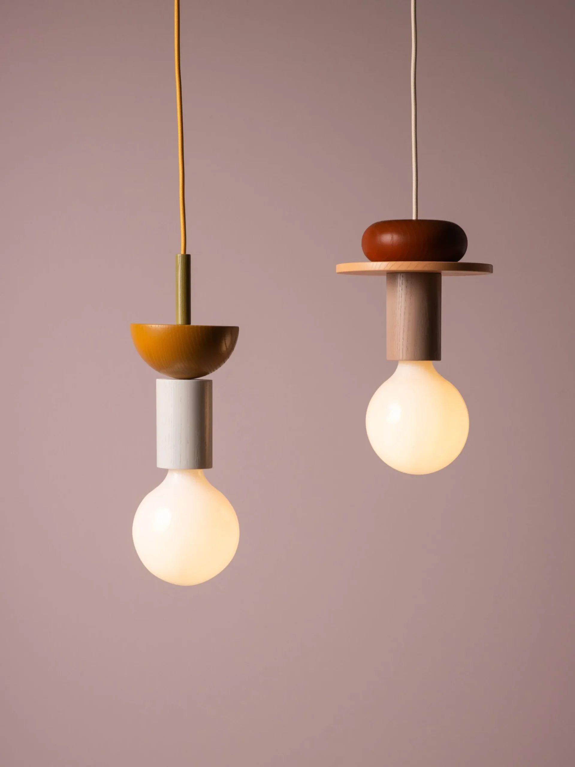 Lampada a sospensione piccola con luce regolabile fatta a mano Junit