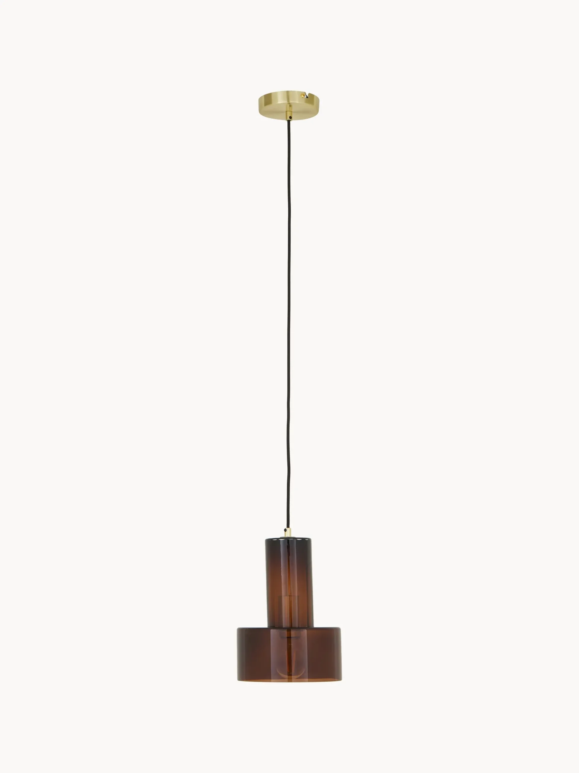 Lampada a sospensione piccola in vetro Flowy